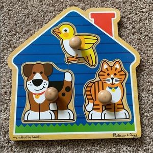 Toddler Alphabet Art Wooden Puzzle Learning Animals